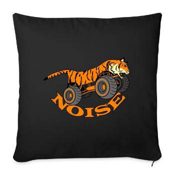 Tiger Monster Truck - Quel bruit - Housse de coussin décorative 45 x 45 cm - noir - Devant