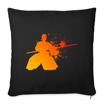 Aikido Men Women Aikidoka Martial Arts Martial Arts - Sofa pillowcase 17,3'' x 17,3'' (45 x 45 cm) - black - Front