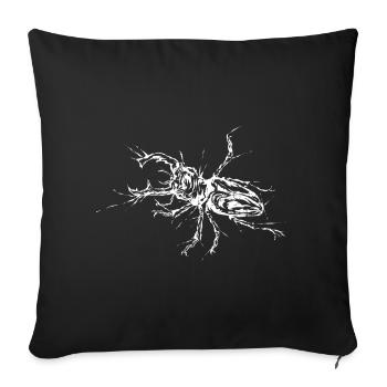 Cerf-volant - Housse de coussin décorative 45 x 45 cm - noir - Devant