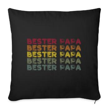 Bester Papa - Sofakissenbezug 45 x 45 cm - Schwarz - Vorne