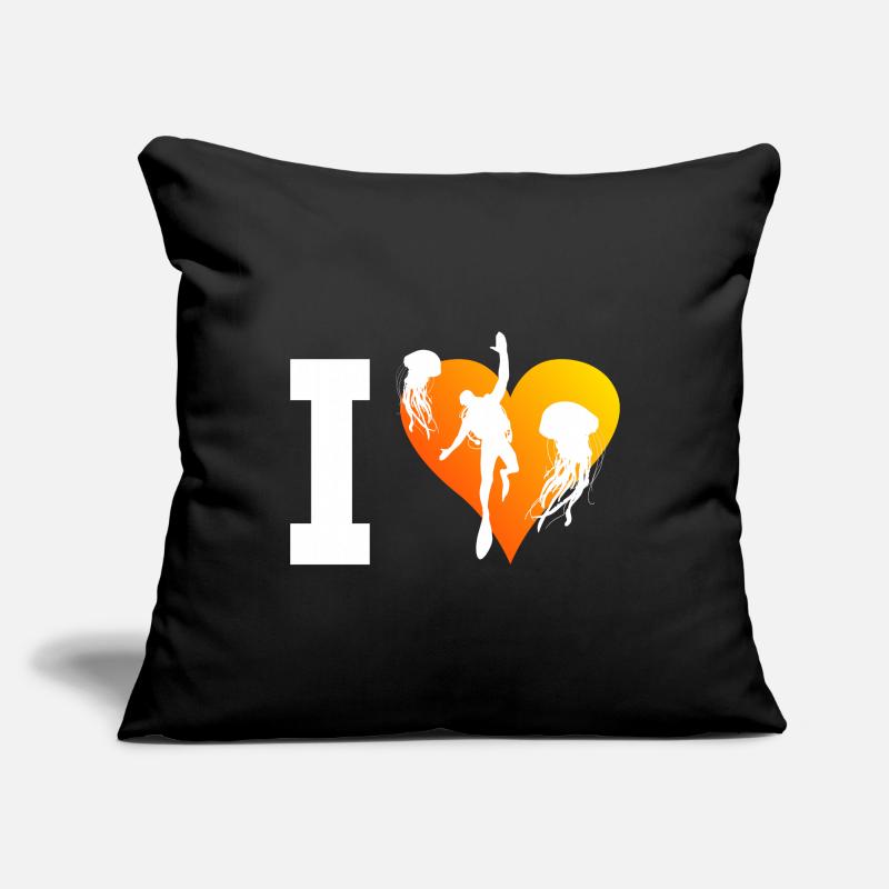 Plongée libre Scuba Diver Dive Diver Divers Housse de coussin décorative 45 x 45 cm