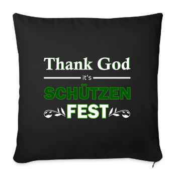 Danke Schützenfest - Sofakissenbezug 45 x 45 cm - Schwarz - Vorne
