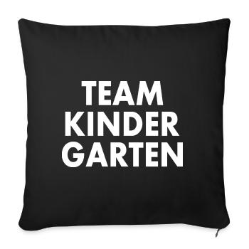 Team kindergarten - Housse de coussin décorative 45 x 45 cm - noir - Devant