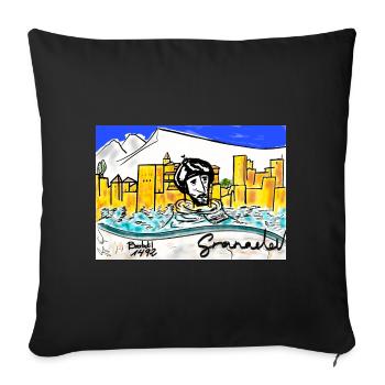 HISTOIRE DE GRENADE - Housse de coussin décorative 45 x 45 cm - noir - Devant
