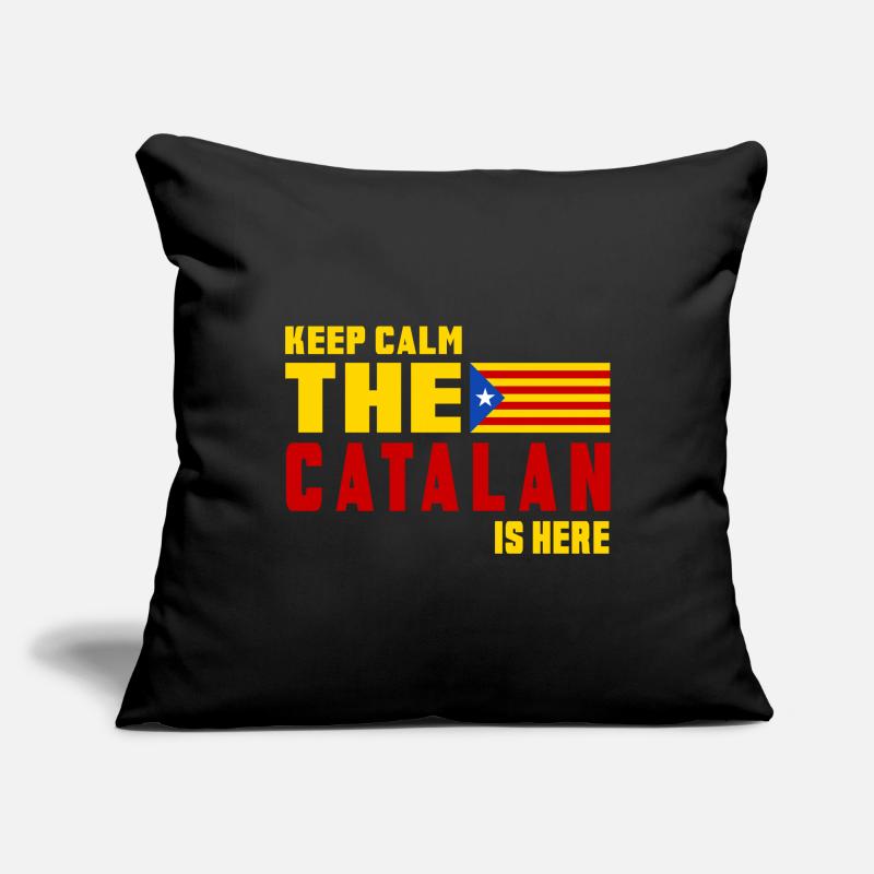 Design du drapeau de la Catalogne Keep Housse de coussin décorative 45 x 45 cm