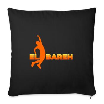 El Bareh - Housse de coussin décorative 45 x 45 cm - noir - Devant