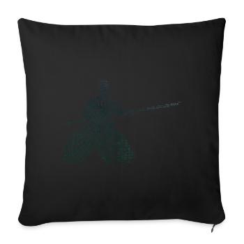 Arts Martiaux Hommes Aïkidoka Aïkidoka Femmes Martial - Housse de coussin décorative 45 x 45 cm - noir - Devant