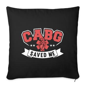 Transplantation cardiaque Chirurgie cardiaque Chirurgie cardiaque Chirurgie cardiaque Bypass - Housse de coussin décorative 45 x 45 cm - noir - Devant