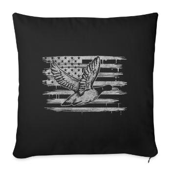Canards Canard en caoutchouc Canard en caoutchouc Natation - Housse de coussin décorative 45 x 45 cm - noir - Devant