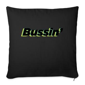 Boussin Trendy Words, Slang, Sayings Typography - Sofa pillowcase 17,3'' x 17,3'' (45 x 45 cm) - black - Front
