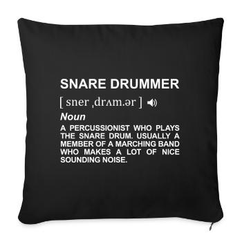 Drummer Definition - Sofa pillowcase 17,3'' x 17,3'' (45 x 45 cm) - black - Front