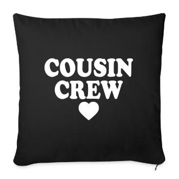 Cousin crew - Sofa pillowcase 17,3'' x 17,3'' (45 x 45 cm) - black - Front