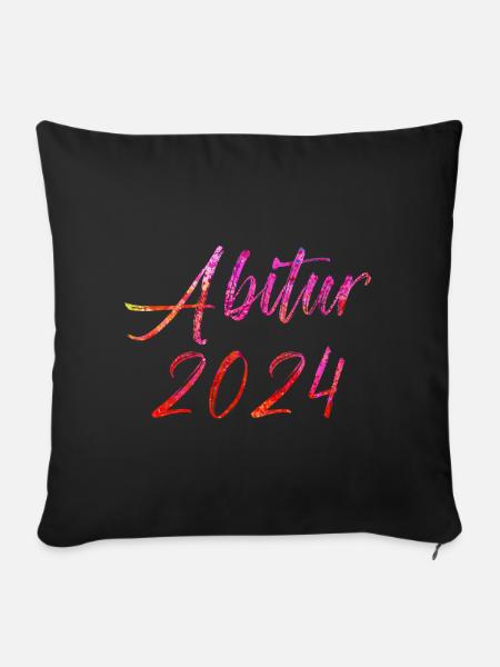 Abitur 2024 - Sofakissenbezug 45 x 45 cm - Schwarz