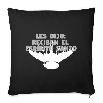 Receive Comforter - Spanish - Sofa pillowcase 17,3'' x 17,3'' (45 x 45 cm) - black - Front