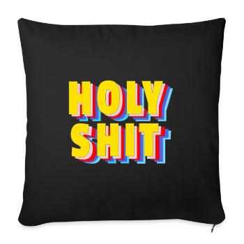 Merde alors- - Housse de coussin décorative 45 x 45 cm - noir - Devant