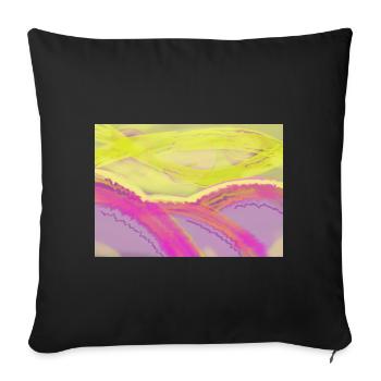 Three Suns - Sofa pillowcase 17,3'' x 17,3'' (45 x 45 cm) - black - Front