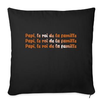 GRANDPA DAD GRANDPA HUMOR GRANDPA JOKE 9 - Sofa pillowcase 17,3'' x 17,3'' (45 x 45 cm) - black - Front