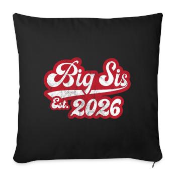 Grande Sœur Est 2026 - Housse de coussin décorative 45 x 45 cm - noir - Devant