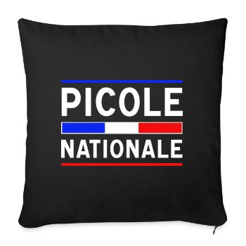 Picole Nationale nouveau design - Housse de coussin décorative 45 x 45 cm - noir - Devant