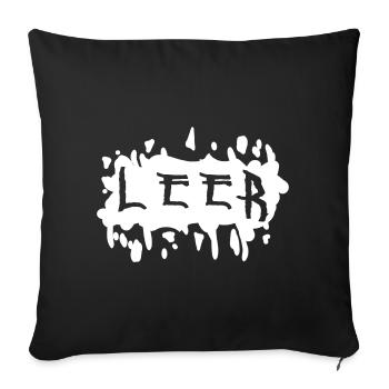 éclaboussures punk - Housse de coussin décorative 45 x 45 cm - noir - Devant