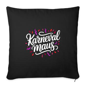Carnival Mouse - Sofa pillowcase 17,3'' x 17,3'' (45 x 45 cm) - black - Front