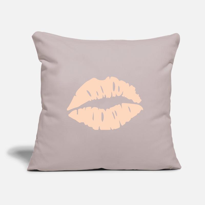 Lips Silhouette Sofa pillowcase 17,3'' x 17,3'' (45 x 45 cm)