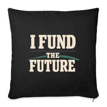 Angel Investor Venture Capital Startup-investor - Sofa pillowcase 17,3'' x 17,3'' (45 x 45 cm) - black - Front