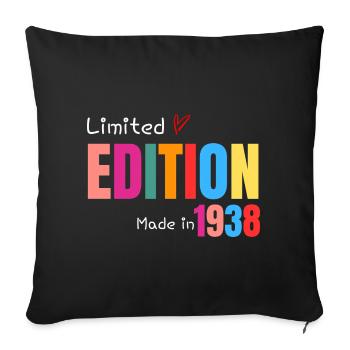 Limited edition Made in 1938 - Housse de coussin décorative 45 x 45 cm - noir - Devant