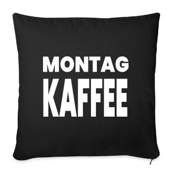 Kaffee - Sofakissenbezug 45 x 45 cm - Schwarz - Vorne