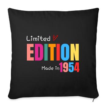 Limited edition Made in 1954 - Housse de coussin décorative 45 x 45 cm - noir - Devant
