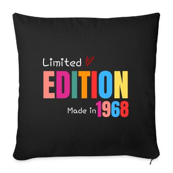 Limited edition Made in 1968 - Housse de coussin décorative 45 x 45 cm - noir - Devant