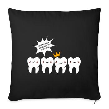 Dental Hygienist Dental Dentist - Sofa pillowcase 17,3'' x 17,3'' (45 x 45 cm) - black - Front