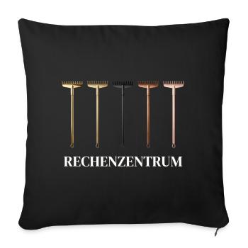 Leiter vom Rechenzentrum Gärtner Gärtnerin Garten - Sofakissenbezug 45 x 45 cm - Schwarz - Vorne