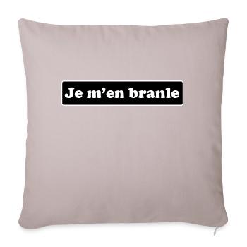 Ich Bewegung - Sofakissenbezug 45 x 45 cm - helles Taupe - Vorne