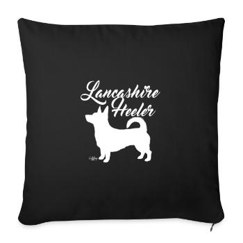 heelerheeler - Sofa pillowcase 17,3'' x 17,3'' (45 x 45 cm) - black - Front