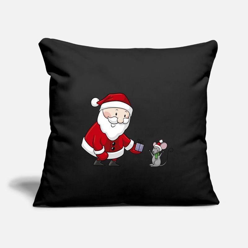 Süßer Comic Weihnachtsmann Housse de coussin décorative 45 x 45 cm