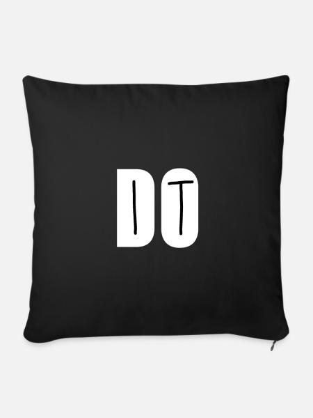DO IT - Sofa pillowcase 17,3'' x 17,3'' (45 x 45 cm) - black