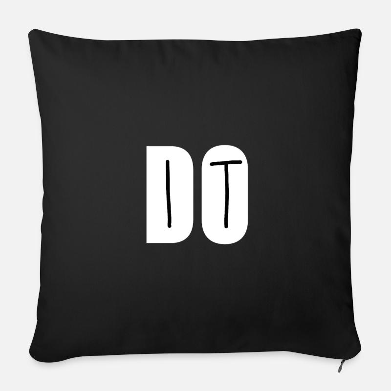 DO IT - Sofakissenbezug 45 x 45 cm - Schwarz