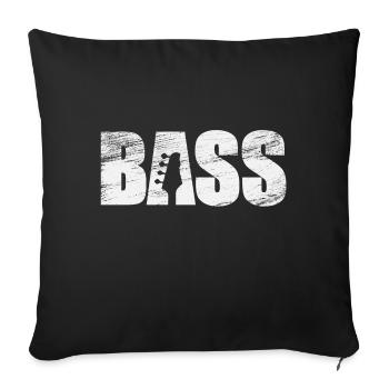 basse - Housse de coussin décorative 45 x 45 cm - noir - Devant