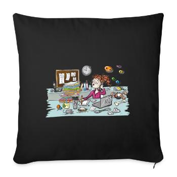 Climbing is a passion - Kletter T-Shirt - Sofakissenbezug 45 x 45 cm - Schwarz - Vorne