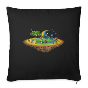 The Five Gooders on Stella - Sofa pillowcase 17,3'' x 17,3'' (45 x 45 cm) - black - Front