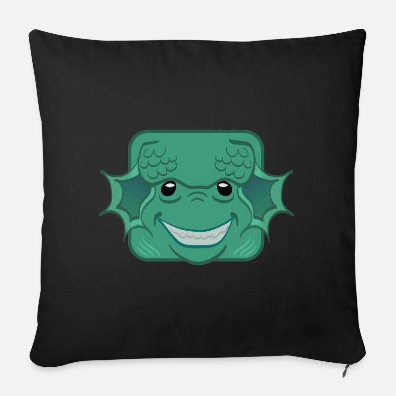 Fred - Housse de coussin décorative 45 x 45 cm - noir