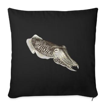 sépia - Housse de coussin décorative 45 x 45 cm - noir - Devant