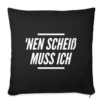 Nen Merde Je suis rebelle - Housse de coussin décorative 45 x 45 cm - noir - Devant