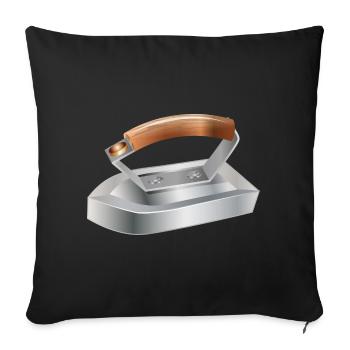 antique iron for nostalgic feelings - Sofa pillowcase 17,3'' x 17,3'' (45 x 45 cm) - black - Front