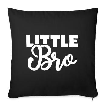 Petit Frère - Housse de coussin décorative 45 x 45 cm - noir - Devant