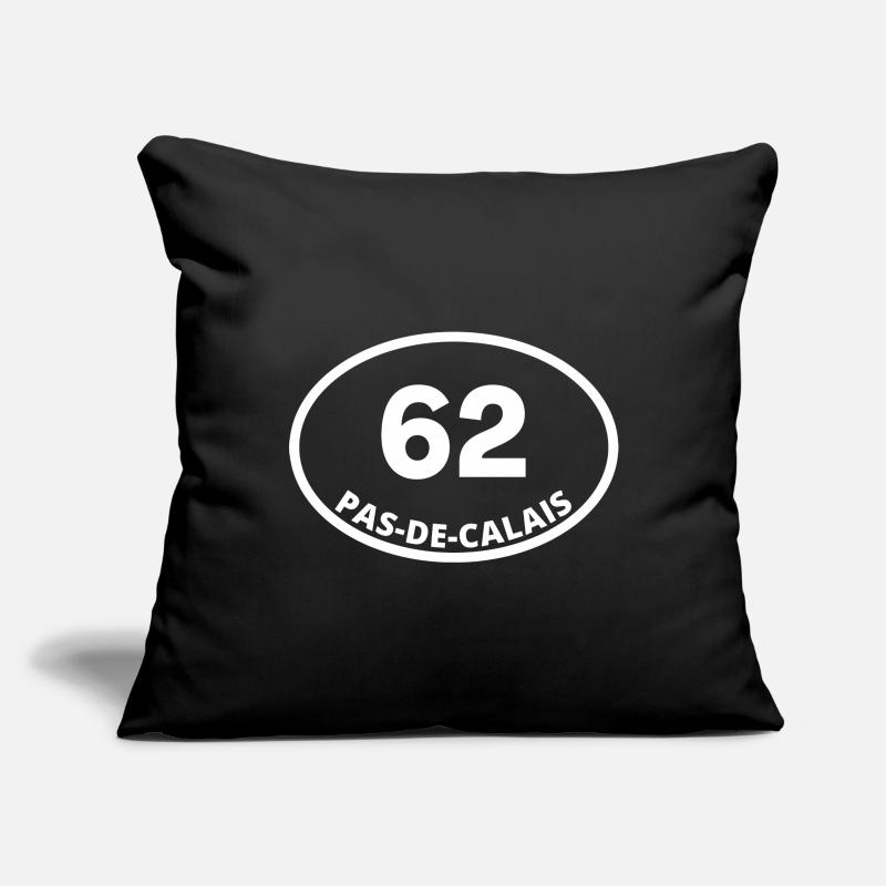 62 pas-de-calais Housse de coussin décorative 45 x 45 cm