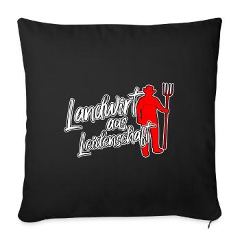 Landwirt Bauer Landwirtschaft Beruf Landleben - Sofakissenbezug 45 x 45 cm - Schwarz - Vorne