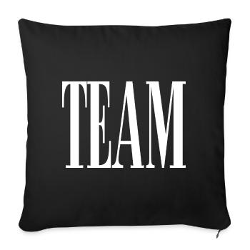 Team - Sofakissenbezug 45 x 45 cm - Schwarz - Vorne