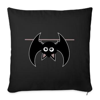 Halloween Bat - Sofa pillowcase 17,3'' x 17,3'' (45 x 45 cm) - black - Front